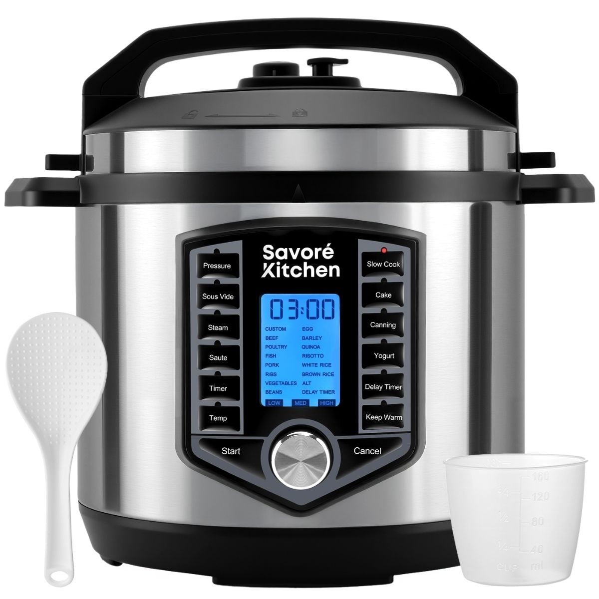 Savoré Kitchen Pressure Cooker 6L PFAS-vrij met sous-vide, slowcook en stomen