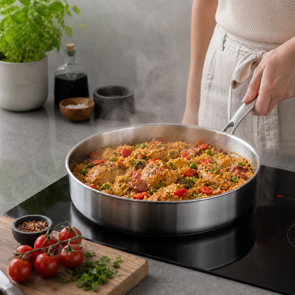 Eenpans gerecht maken met hapjespan 28cm 