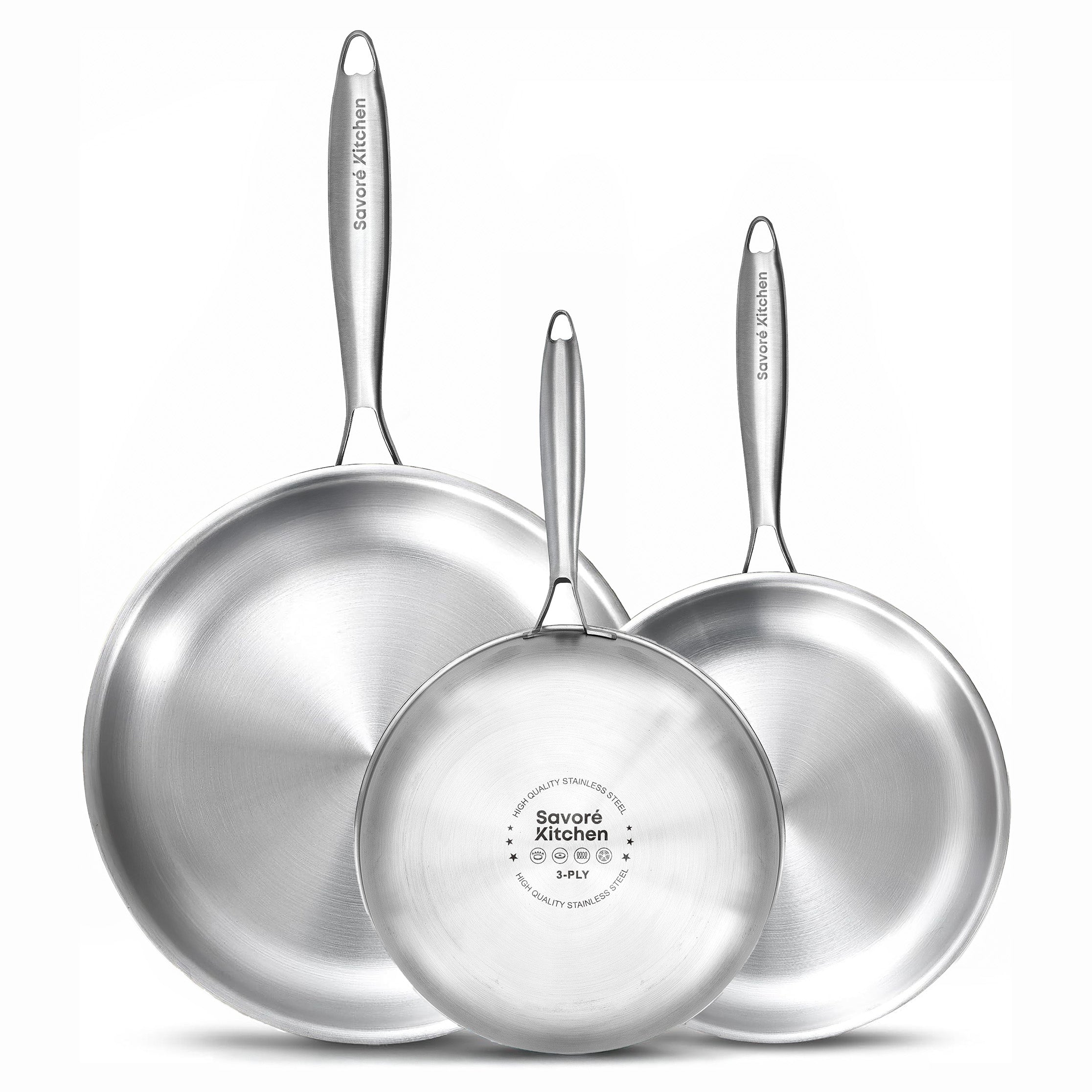 3 delige koekenpannen set savoré kitchen 