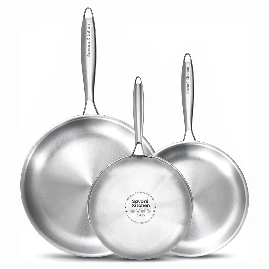 3 delige koekenpannen set savoré kitchen 