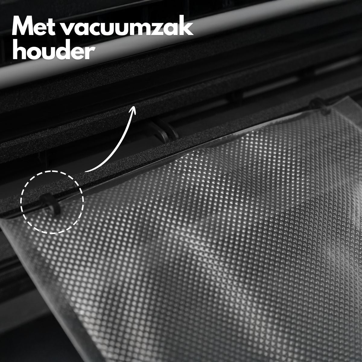Vacuumzak houder van in de Savoré Kitchen vacumeermachine 