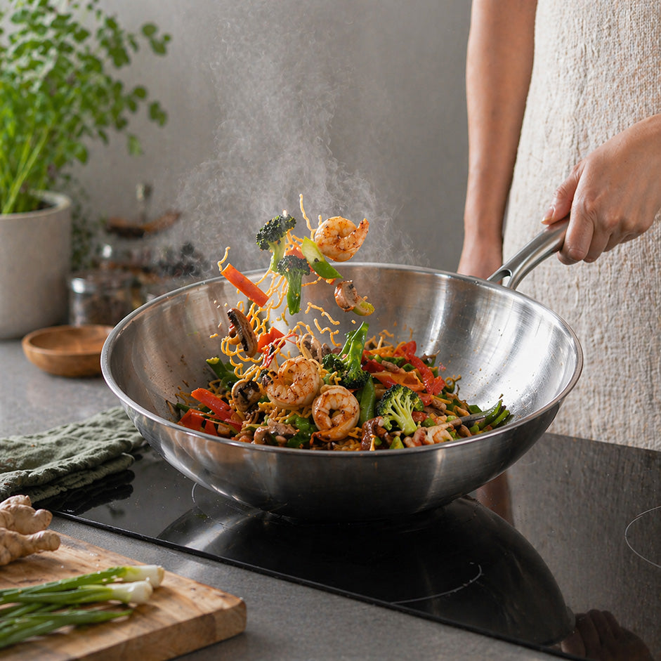 Wokken in wokpan 28cm savoré kitchen 
