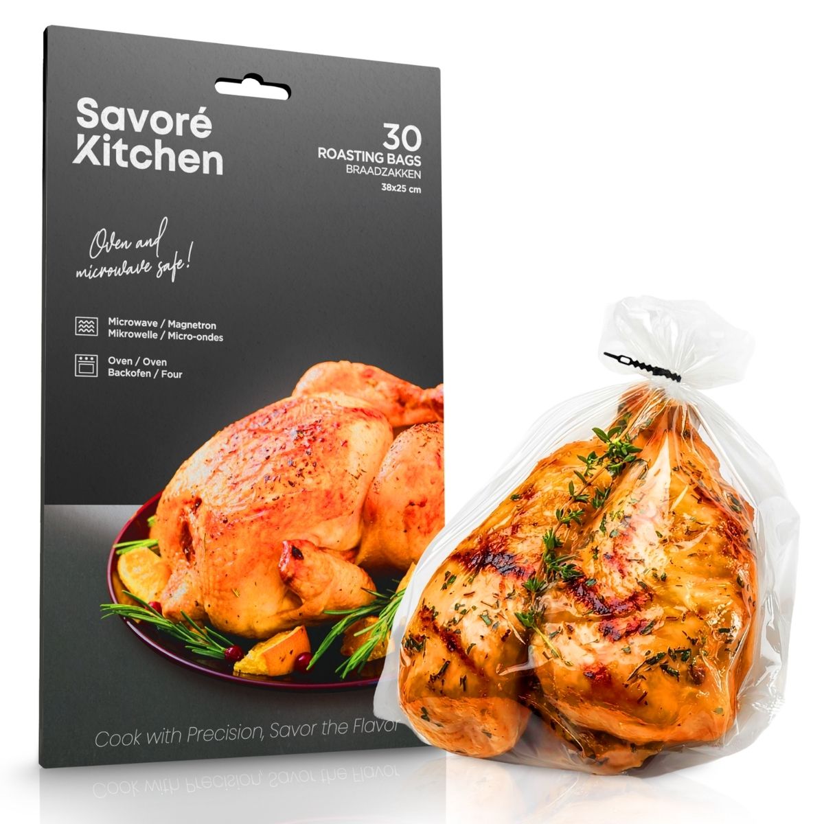 Savoré Kitchen braadzakken 30 stuks voor kip en vlees braden in de oven