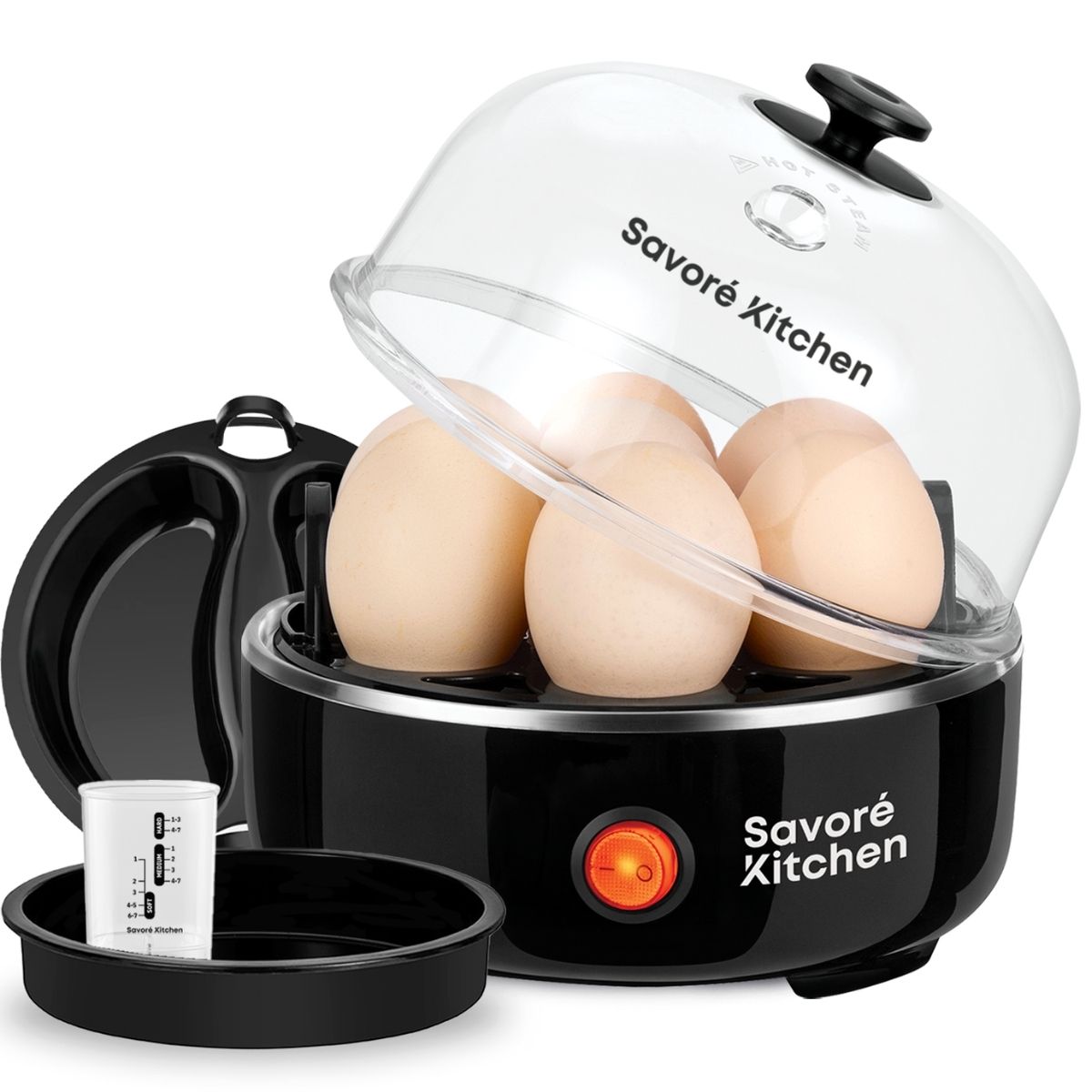 Savoré Kitchen 3-in-1 eierkoker met eieren, maatbeker en accessoires