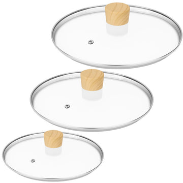Alu+ Deksel set (20/24/28 cm) houtlook