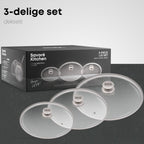 Savoré Kitchen glazen dekselset 3-delig met luxe verpakking