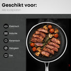 Savoré Kitchen HexaBlock RVS Koekenpannenset 3-delig | PFAS-vrij | Inductie