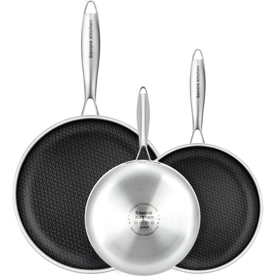 Savoré Kitchen HexaBlock 3-delige koekenpannenset productfoto