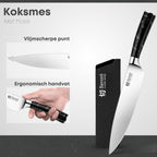 Koksmes met ergonomisch handvat en vlijmscherpe punt