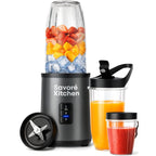 Savoré Kitchen NutriPower Pro blender met smoothie beker en sappen