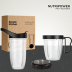 Savoré Kitchen NutriPower Pro+ accessoires set met bekers, deksels en basis voor blender