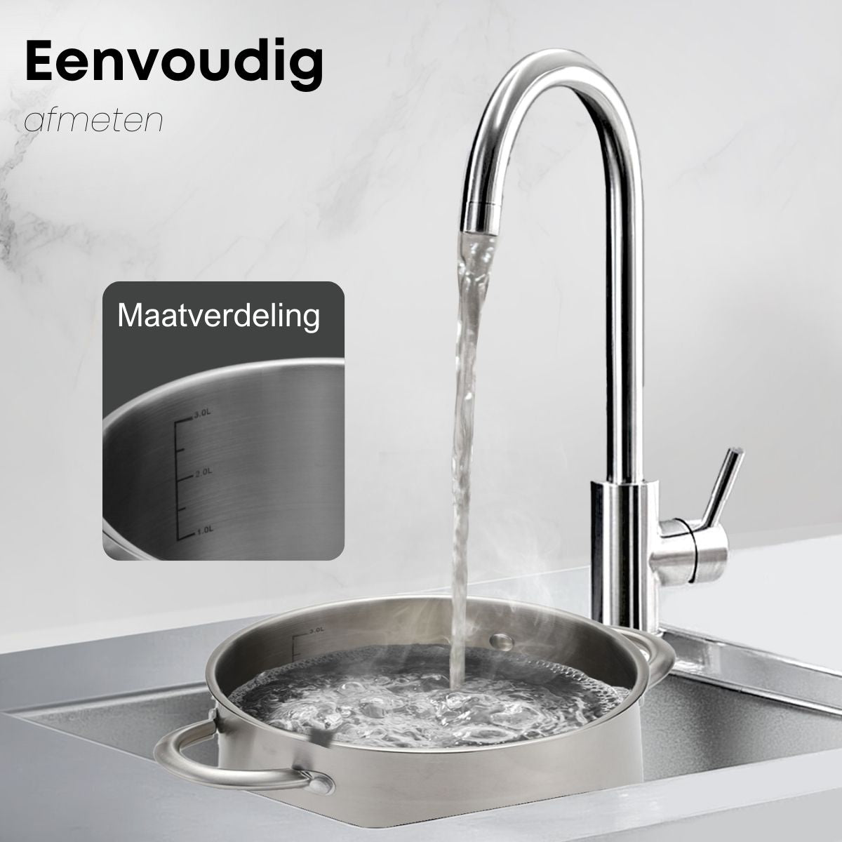 Savoré Kitchen RVS pannen eenvoudig schoon te maken