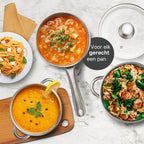 Savoré Kitchen RVS pannenset voor soepen, sauzen en complete maaltijden