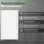 Vacuümzakken met microstructuur, sterk en geschikt voor vershouden
